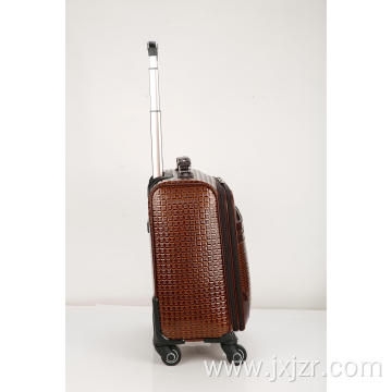 Fancy PU zipper luggage